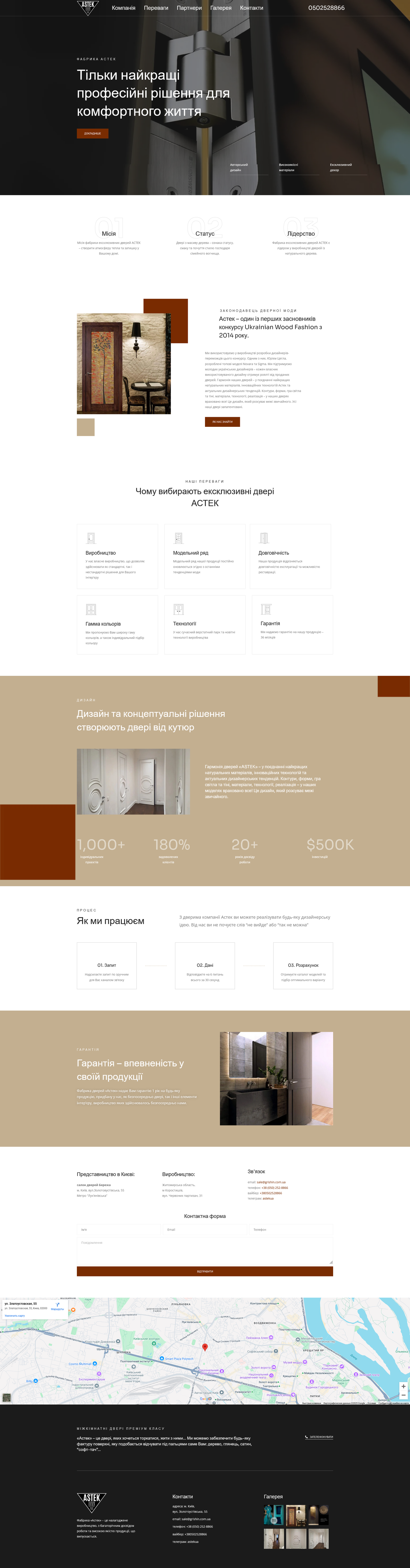 Website screenshot inside device mockup